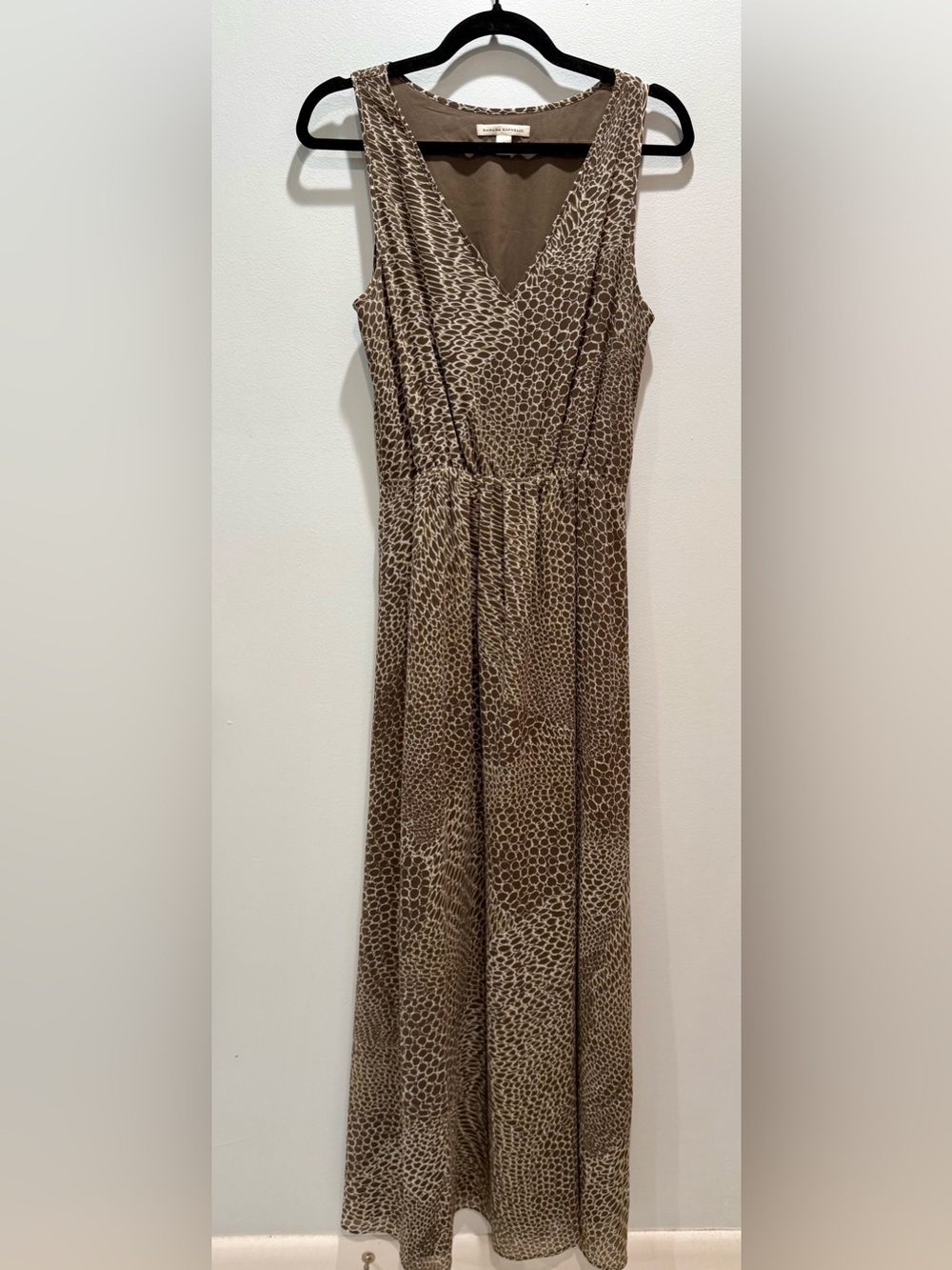 Banana Republic Animal Print Sleeveless Maxi Dress Size 8